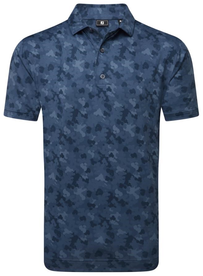 FootJoy Pop Camo Lisle Herren polo, dunkelblau