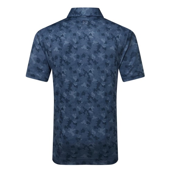 FootJoy Pop Camo Lisle Herren polo, dunkelblau