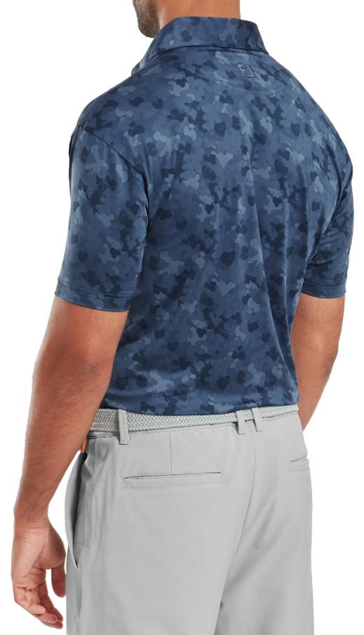 FootJoy Pop Camo Lisle Herren polo, dunkelblau