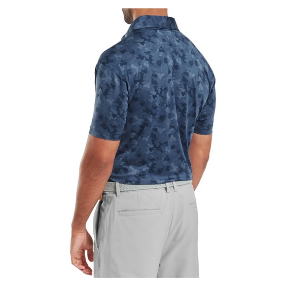 FootJoy Pop Camo Lisle Herren polo, dunkelblau