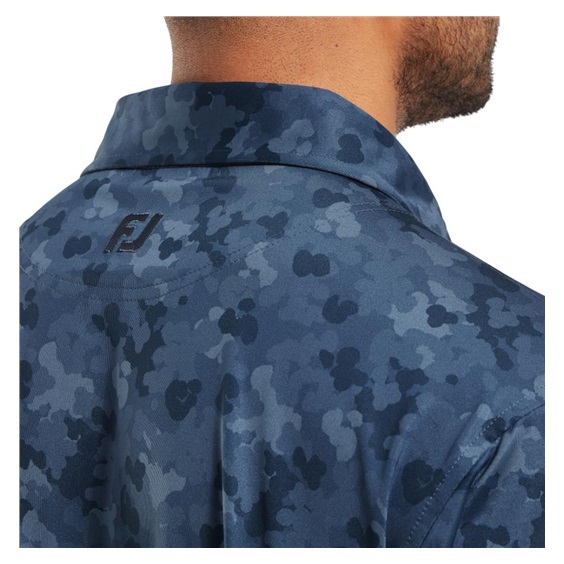 FootJoy Pop Camo Lisle Herren polo, dunkelblau