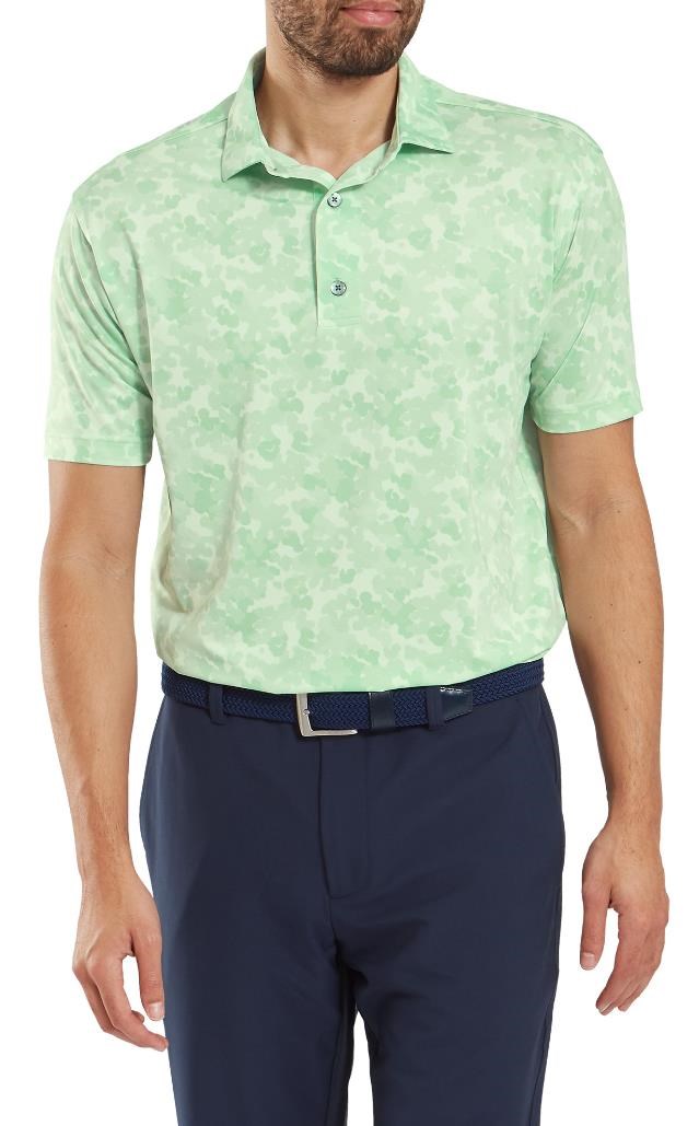 FootJoy Pop Camo Lisle Herren polo, pistachio