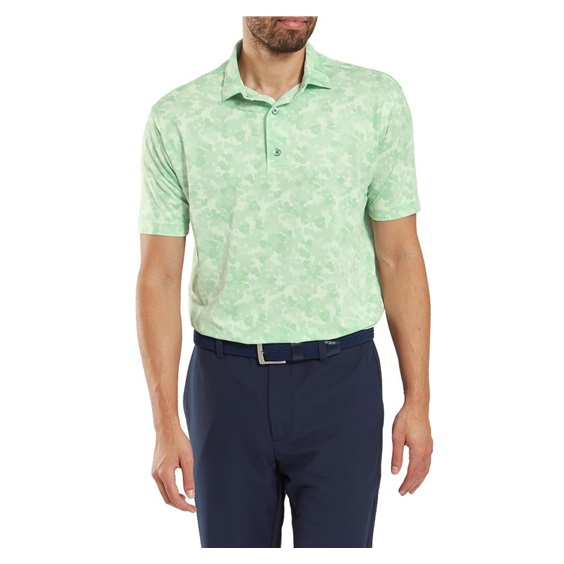 FootJoy Pop Camo Lisle Herren polo, pistachio