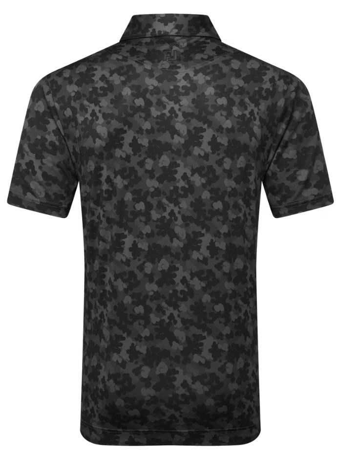 FootJoy Pop Camo Lisle Herren polo, schwarz