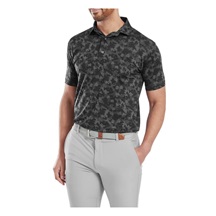 FootJoy Pop Camo Lisle Herren polo, schwarz