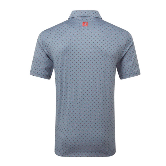 FootJoy Flower Bud Foulard Lisle Poloshirt, flint