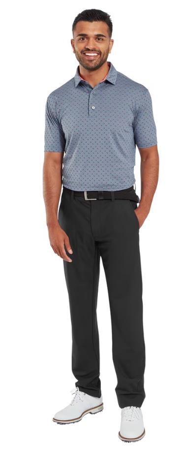 FootJoy Flower Bud Foulard Lisle Poloshirt, flint