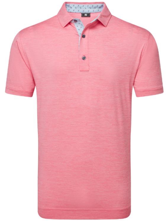 FootJoy Heather Lisle with Trim Herren Poloshirt, rosa