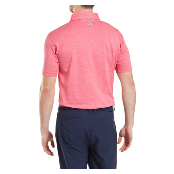 FootJoy Heather Lisle with Trim Herren Poloshirt, rosa