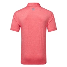 FootJoy Heather Lisle with Trim Herren Poloshirt, hibiscus
