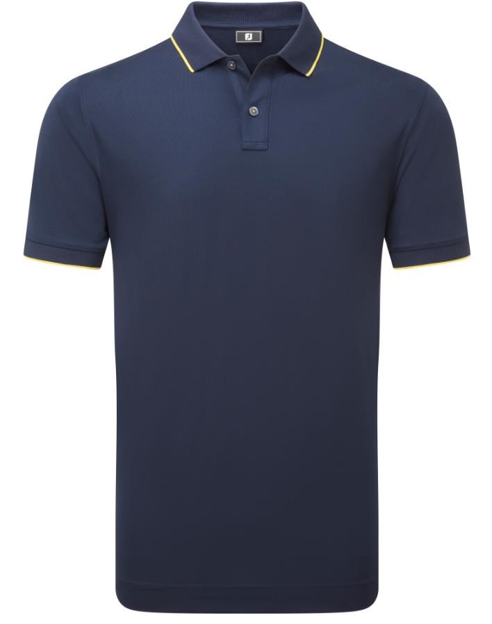 FootJoy Tipped Pique Herren Poloshirt, dunkelblau