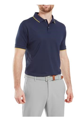 FootJoy Tipped Pique Herren Poloshirt, dunkelblau