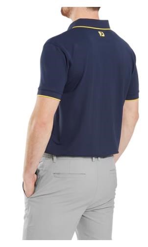 FootJoy Tipped Pique Herren Poloshirt, dunkelblau