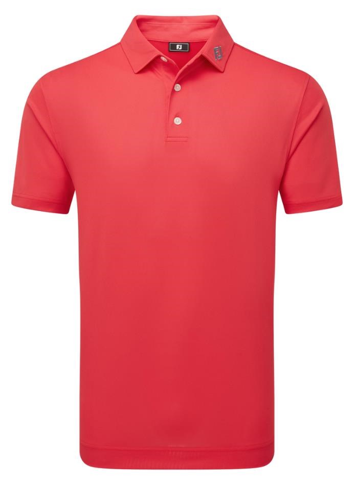 FootJoy Stretch Pique Solid Herren Poloshirt, hibiscus
