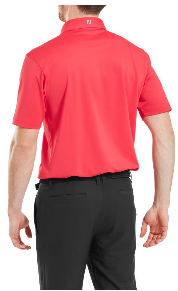 FootJoy Stretch Pique Solid Herren Poloshirt, hibiscus