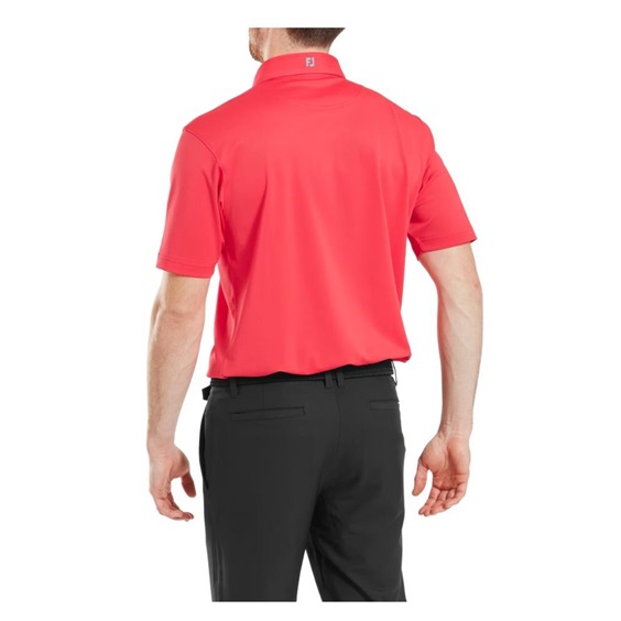 FootJoy Stretch Pique Solid Herren Poloshirt, hibiscus