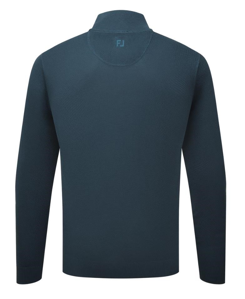 FootJoy Drirelease Button Placket Herren Knopfleisten Pullover, dark denim