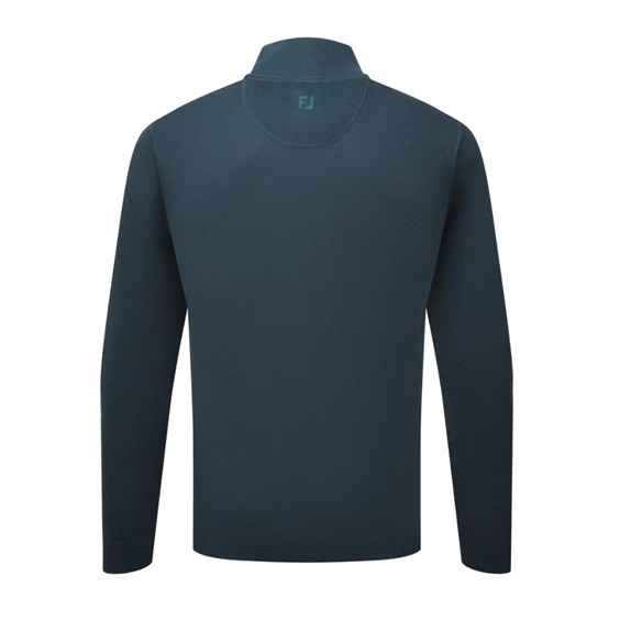 FootJoy Drirelease Button Placket Herren Knopfleisten Pullover, dark denim