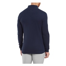 FootJoy Drirelease Button Placket Herren Knopfleisten Pullover, dark denim