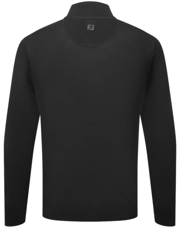 FootJoy Drirelease Button Placket Herren Knopfleisten Pullover, schwarz