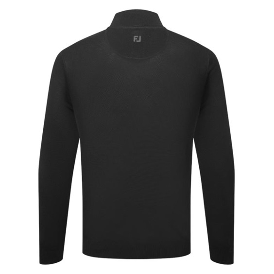 FootJoy Drirelease Button Placket Herren Knopfleisten Pullover, schwarz