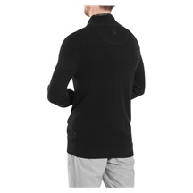 FootJoy Drirelease Button Placket Herren Knopfleisten Pullover, schwarz