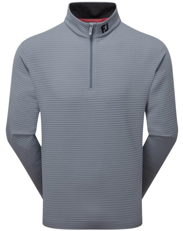 FootJoy Quilt Texture Chill-Out Herren Sweatshirt, flint