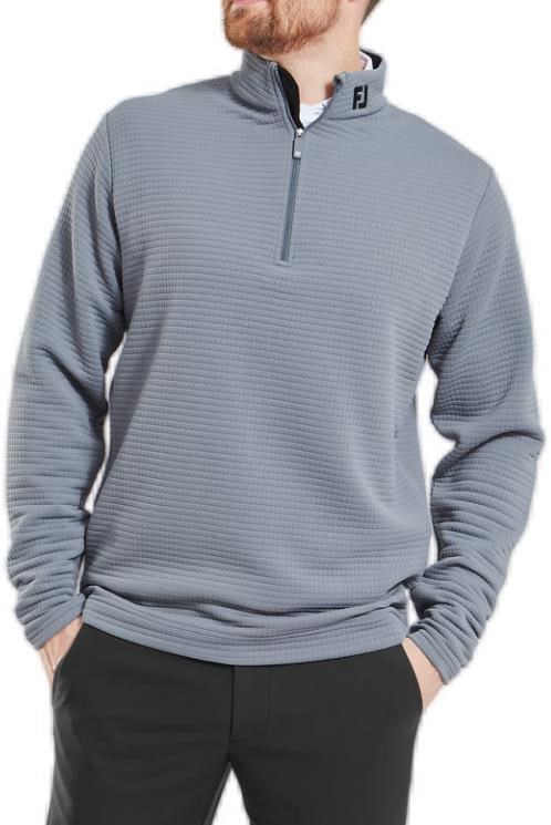 FootJoy Quilt Texture Chill-Out Herren Sweatshirt, flint