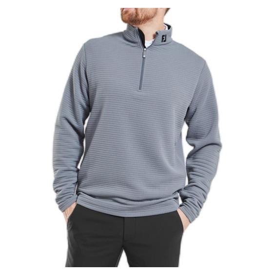 FootJoy Quilt Texture Chill-Out Herren Sweatshirt, flint