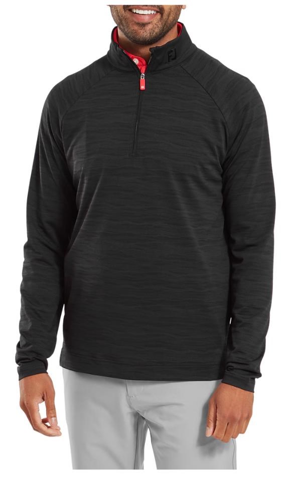 FootJoy Wave Jacquard Chill-Out Herren Sweatshirt, schwarz