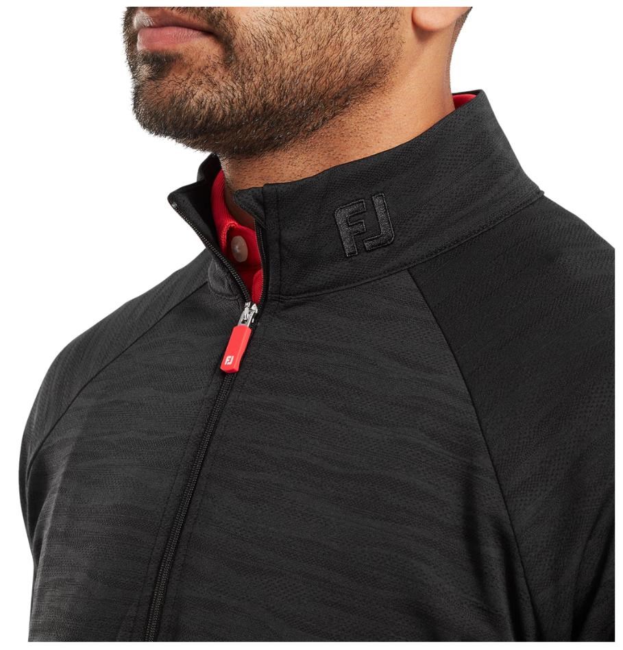 FootJoy Wave Jacquard Chill-Out Herren Sweatshirt, schwarz