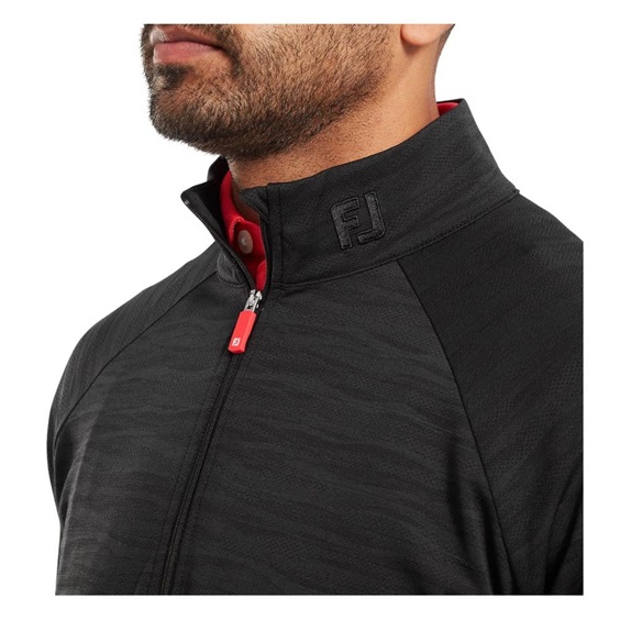 FootJoy Wave Jacquard Chill-Out Herren Sweatshirt, schwarz