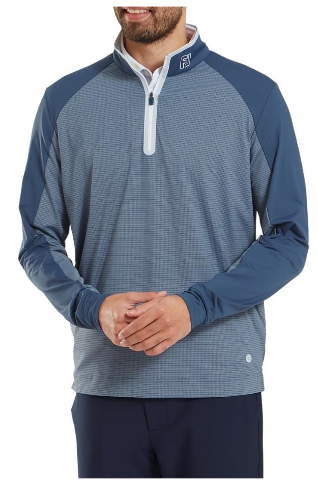 FootJoy TempoSeries Mixed Texture Chill-Out Herren Sweatshirt, dunkelblau