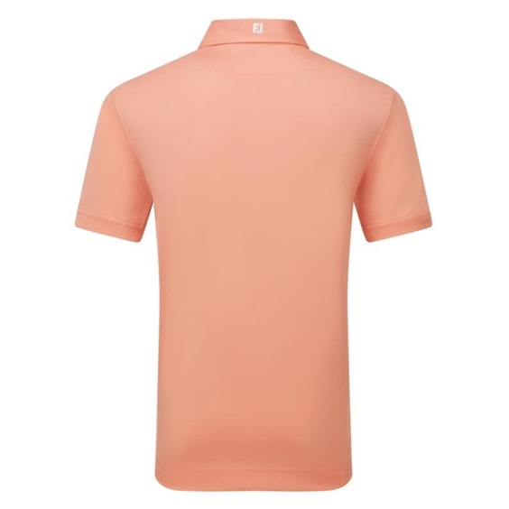 FootJoy Stretch Pique Solid Athletic Fit Herren Poloshirt, papaya