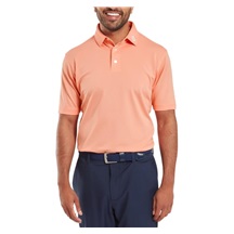 FootJoy Stretch Pique Solid Athletic Fit Herren Poloshirt, papaya