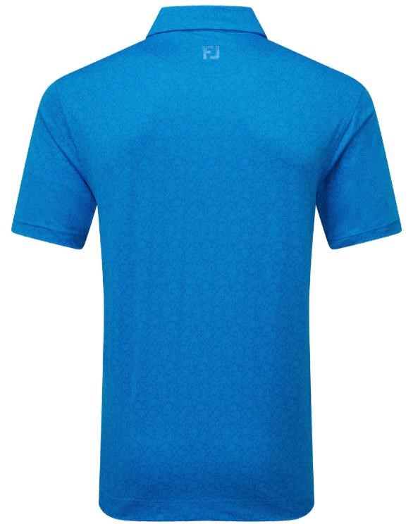 FootJoy Raker Print Lisle Herren Poloshirt, blau