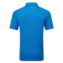 FootJoy Raker Print Lisle Herren Poloshirt, blau