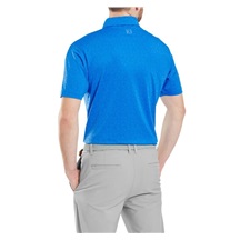FootJoy Raker Print Lisle Herren Poloshirt, blau