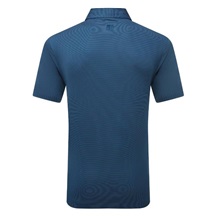 FootJoy Micro Feeder Stripe Lisle Herren Poloshirt, dunkelblau