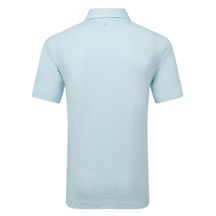 FootJoy Micro Feeder Stripe Lisle Herren Poloshirt, blau/weiss