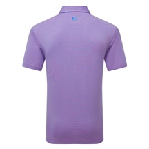 FootJoy Micro Feeder Stripe Lisle Herren Poloshirt, marine/pink