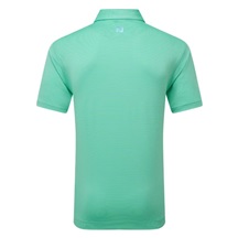 FootJoy Micro Feeder Stripe Lisle Herren Poloshirt, lagoon/mint