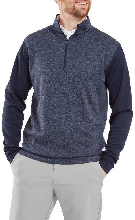 FootJoy Tonal Heather Chill-Out Herren Sweatshirt, dunkelblau