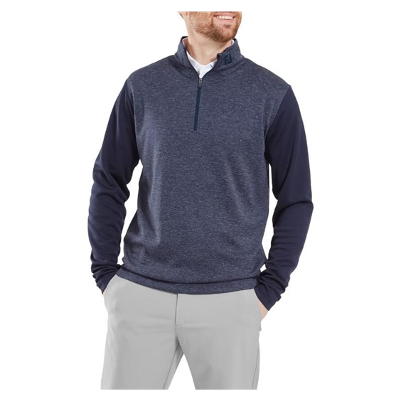 FootJoy Tonal Heather Chill-Out Herren Sweatshirt, dunkelblau