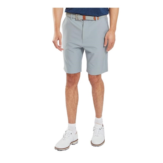 FootJoy Performance Tapered Fit Herren Golf Kurze Hosen, grau