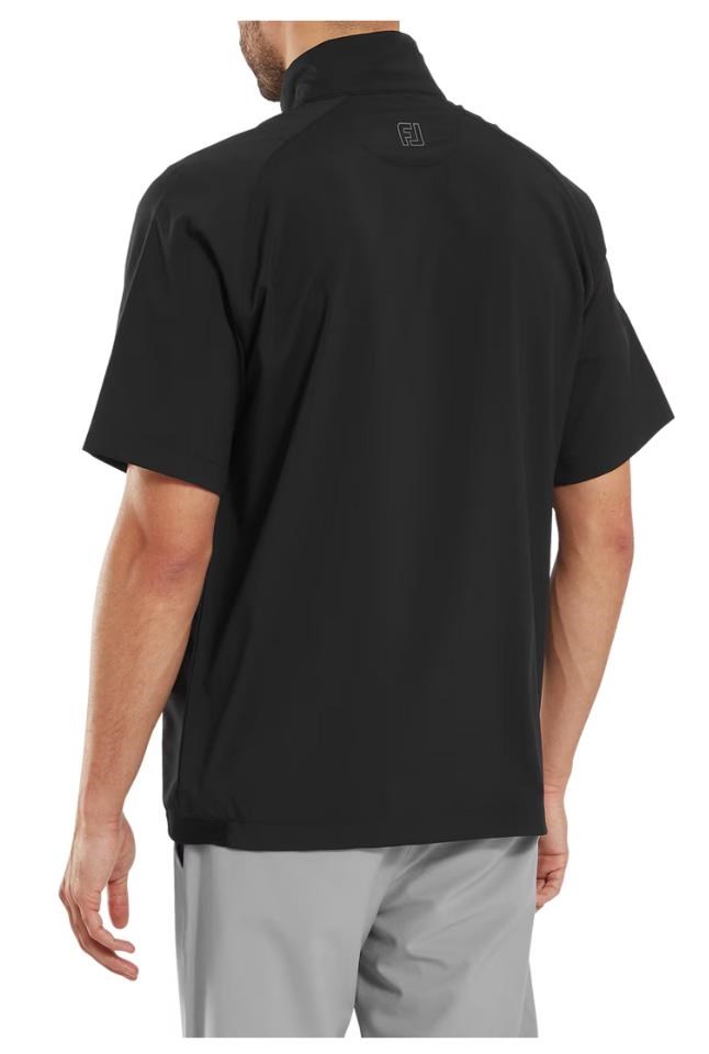 FootJoy Zephyr Short Sleeve Windshirt Herrenjacke, schwarz
