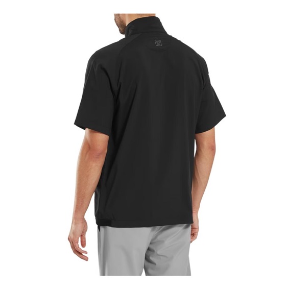FootJoy Zephyr Short Sleeve Windshirt Herrenjacke, schwarz