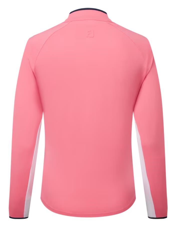 FootJoy 1/4-Zip LS Sun Protection Damen Poloshirt, pink lemonade