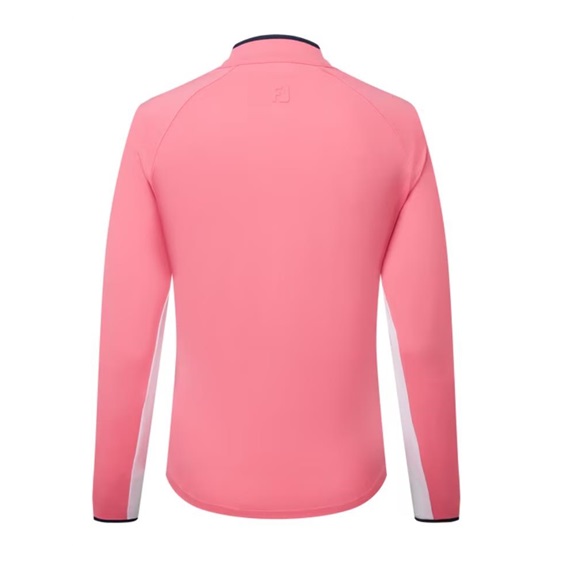 FootJoy 1/4-Zip LS Sun Protection Damen Poloshirt, pink lemonade