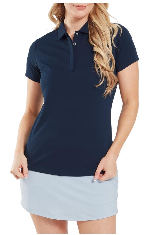 FootJoy Jacquard SS Shirt Damen Poloshirt, dunkelblau